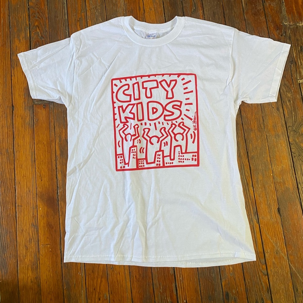 Deadstock Keith Haring City Kids T shirt Large
